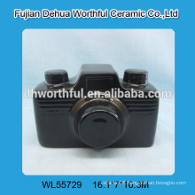 Wholesale black ceramic camera money box in superior quality
